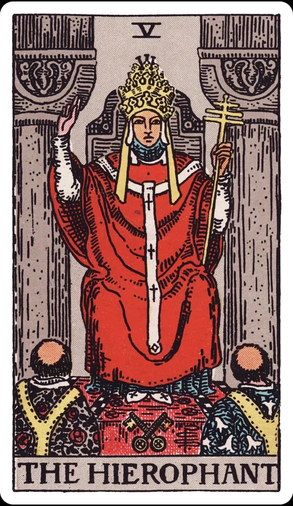 ไพ่ มหาเถระ (The Hierophant)