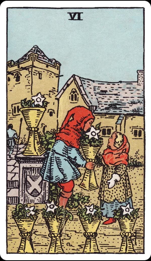 ไพ่ หกแห่งถ้วย (Six of Cups)