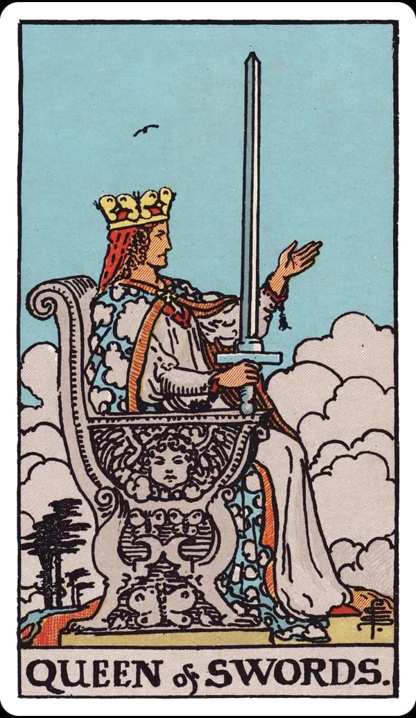ไพ่ ราชินีแห่งดาบ (Queen of Swords)