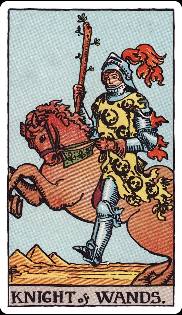 ไพ่ อัศวินแห่งไม้เท้า (Knight of Wands)